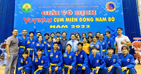 Giải vô địch Vovinam cụm miền Đông Nam Bộ 2022: Bình Dương xếp thứ 2 toàn đoàn