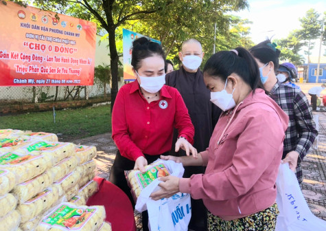 Thêm nhiều phần quà chia sẻ với người dân khó khăn từ phiên "Chợ 0 đồng”