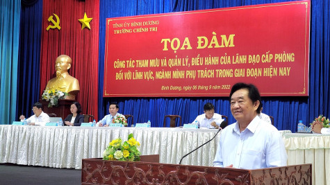 Tọa đàm về công tác tham mưu, quản lý, điều hành của lãnh đạo cấp phòng