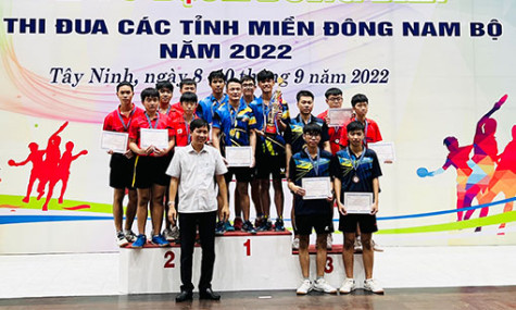 Giải vô địch bóng bàn cụm thi đua Đông Nam bộ 2022: Đoàn Bình Dương xếp hạng ba