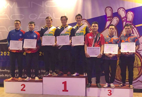 Giải vô địch các Câu lạc bộ Bowling quốc gia năm 2022: Đội tuyển Bình Dương giành 1 huy chương vàng