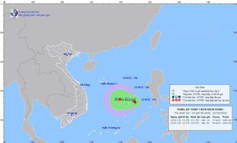 Chủ động ứng phó với vùng áp thấp có thể mạnh thành áp thấp nhiệt đới