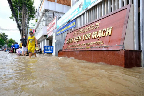 Thành phố Cần Thơ: Triều cường gây ngập nặng nhiều khu vực nội đô