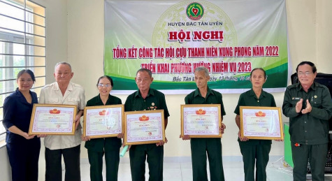 Hội Cựu thanh niên xung phong huyện Bắc Tân Uyên: Tuyên dương các cá nhân, tập thể có thành tích trong công tác hội