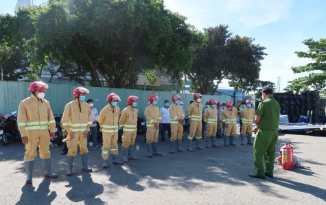 Công an huyện Bàu Bàng: Phát huy sức mạnh của Đội công nhân xung kích