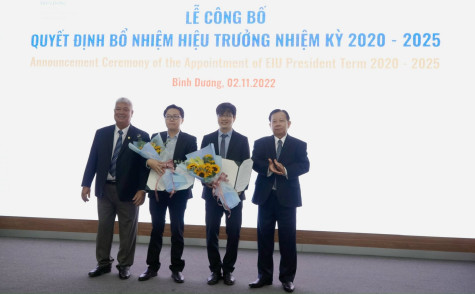 Trường Đại học Quốc tế Miền Đông công bố Quyết định bổ nhiệm Hiệu trưởng nhiệm kỳ 2020 - 2025