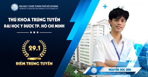 Học sinh Bình Dương đạt thủ khoa đầu vào toàn trường Đại học Y dược