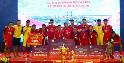 Giải bóng đá thành phố mới Bình Dương - Cúp Becamex IDC năm 2022: Bamboo FC trở thành tân vương