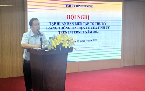 Tập huấn kỹ năng biên tập Trang thông tin điện tử Tỉnh ủy