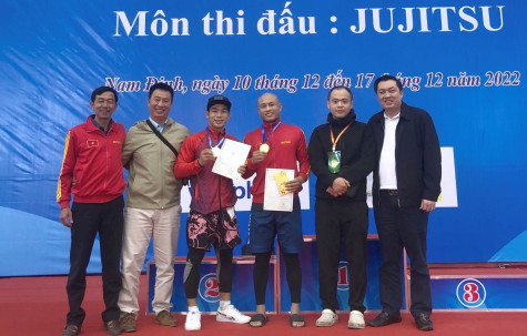 Giành 2 tấm huy chương vàng, Jujitsu giúp đoàn thể thao Bình Dương vươn lên thứ 6