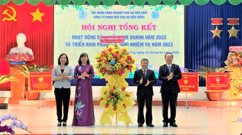 Công ty TNHH MTV Cao su Dầu Tiếng: Tổng doanh thu năm 2022 đạt hơn 1.600 tỷ đồng