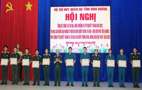 Bộ Chỉ huy Quân sự tỉnh: Thi đua cao điểm “Mừng Đảng, mừng Xuân Quý Mão” năm 2023