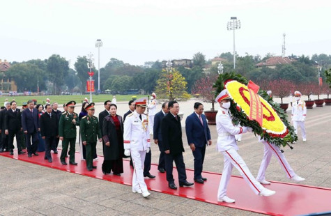 Lãnh đạo Đảng, Nhà nước vào Lăng viếng Bác dịp Tết Nguyên đán