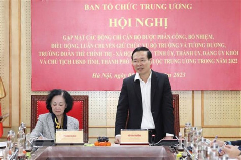 Ban Tổ chức Trung ương gặp mặt cán bộ được bổ nhiệm, luân chuyển