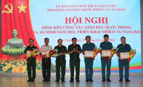 Hội đồng Giáo dục Quốc phòng và An ninh TX.Tân Uyên triển khai nhiệm vụ năm 2023