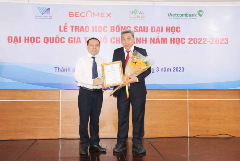 Becamex IDC trao tặng học bổng cho học viên, nghiên cứu sinh ĐH Quốc gia TP.HCM