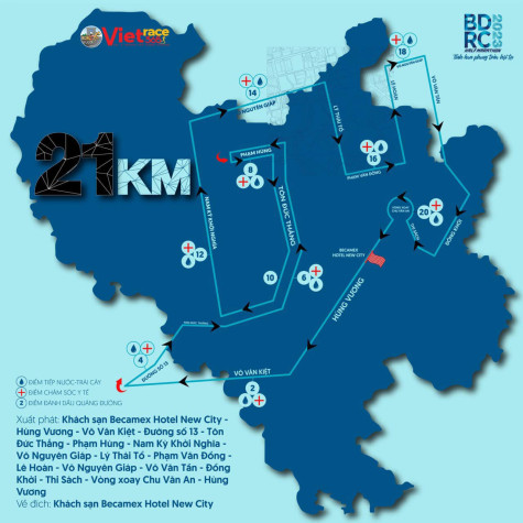 200 người phục vụ giải BDRC Half Marathon 2023