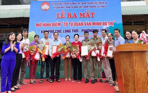 TP.Thuận An: Ra mắt mô hình “Tổ tự quản văn minh đô thị”