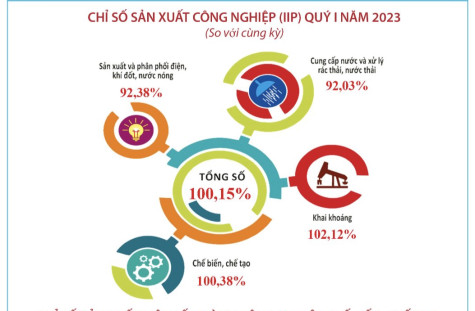 Infographic tình hình kinh tế - xã hội tỉnh Bình Dương quý I-2023