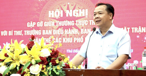 Hội nghị gặp gỡ Bí thư, Trưởng ban điều hành, Trưởng ban công tác mặt trận khu phố