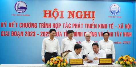 Bình Dương và Tây Ninh ký kết hợp tác phát triển kinh tế - xã hội giai đoạn 2023-2025