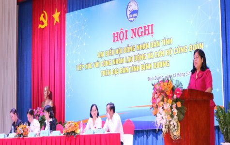 Đại biểu HĐND tỉnh lắng nghe công nhân nói