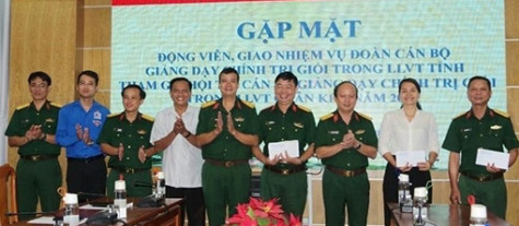 Hội thi cán bộ giảng dạy chính trị giỏi cấp quân khu: Bình Dương có 6 thí sinh tham gia