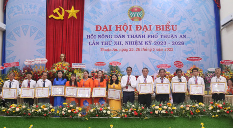 Đại hội đại biểu Hội Nông dân TP.Thuận An lần thứ XII