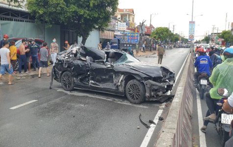 Vụ “xế hộp” tông liên hoàn: Tài xế điều khiển phương tiện có nồng độ cồn trong hơi thở