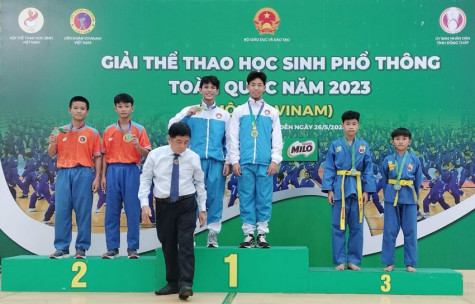 Giải Thể thao học sinh phổ thông toàn quốc 2023: Bình Dương giành được 2 huy chương vàng