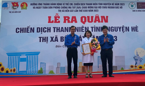 Thị xã Bến Cát: Ra quân Chiến dịch Thanh niên tình nguyện hè năm 2023