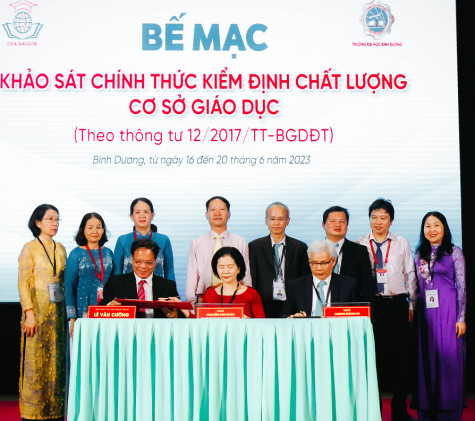 Kết thúc đợt khảo sát chính thức kiểm định chất lượng cơ sở giáo dục tại trường Đại học Bình Dương