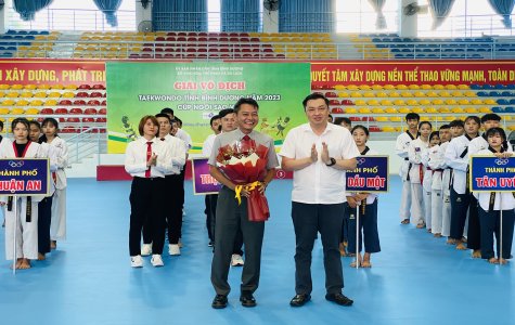 140 võ sĩ tranh tài 24 bộ huy chương tại Giải vô địch Taekwondo Bình Dương 2023