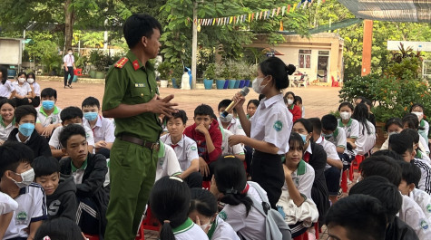 Xã An Điền, TX.Bến Cát: Tuyên truyền phòng, chống đuối nước, tai nạn thương tích cho học sinh