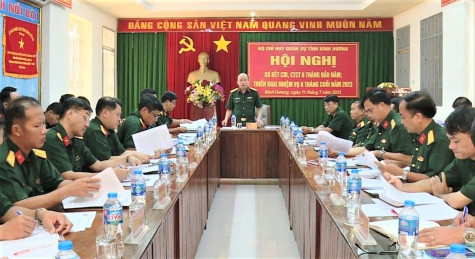 Bộ Chỉ huy Quân sự tỉnh: Kịp thời thông tin, định hướng các vấn đề nóng, nhạy cảm, phức tạp