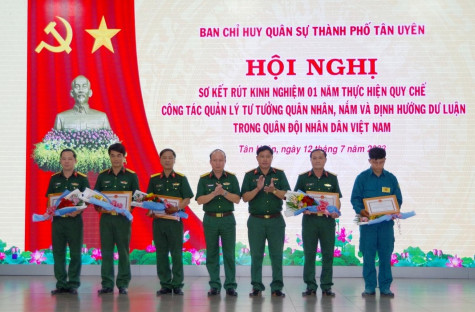 Ban Chỉ huy Quân sự TP.Tân Uyên: Thực hiện tốt công tác quản lý tư tưởng quân nhân