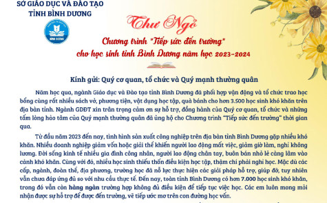 Chung tay ủng hộ, giúp đỡ các em học sinh khó khăn