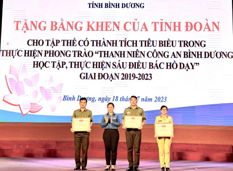 Đoàn Thanh niên Công an tỉnh Bình Dương: Đạt nhiều thành tích trong làm theo Bác