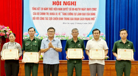 Hội cựu chiến binh TX.Bến Cát: Phối hợp tuyên truyền pháp luật để giữ gìn an ninh trật tự