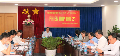 Thường trực HĐND tỉnh khóa X tổ chức phiên họp thứ 21