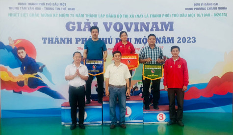 Giải Vovinam TP.Thủ Dầu Một 2023: Phường Chánh Nghĩa nhất toàn đoàn