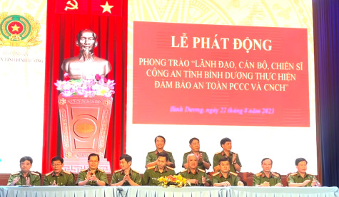 Phát động phong trào công an thực hiện bảo đảm an toàn phòng cháy chữa cháy và cứu nạn cứu hộ