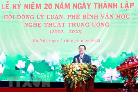 Kỷ niệm 20 năm lập Hội đồng Lý luận, Phê bình Văn học, Nghệ thuật Trung ương