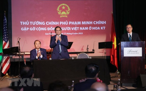 Thủ tướng Phạm Minh Chính gặp gỡ cộng đồng người Việt Nam tại Hoa Kỳ