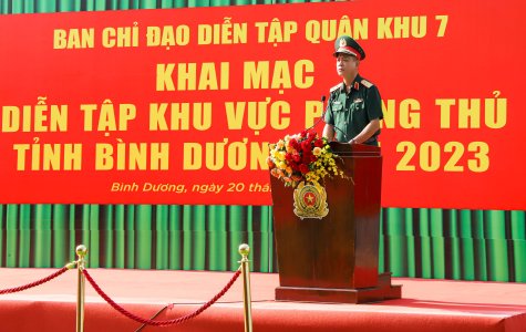 Khai mạc diễn tập khu vực phòng thủ tỉnh năm 2023