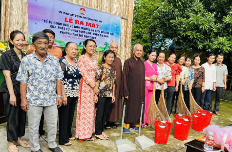 TP.Thủ Dầu Một: Phường Phú Mỹ ra mắt mô hình “Tổ tự quản bảo vệ môi trường, ứng phó với biến đổi khí hậu”