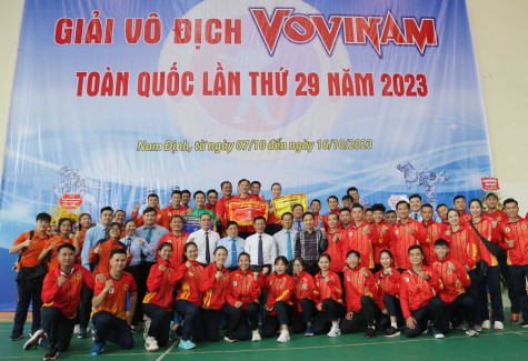 Giải Vô địch Vovinam Quốc gia 2023: Bình Dương giành được tổng cộng 5 huy chương