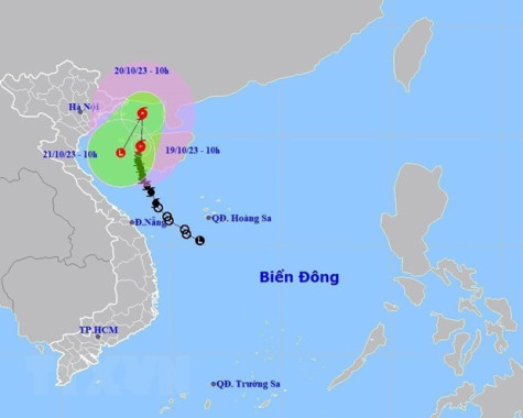 Bão số 5: Khu vực Vịnh Bắc Bộ có gió mạnh, biển động dữ dội