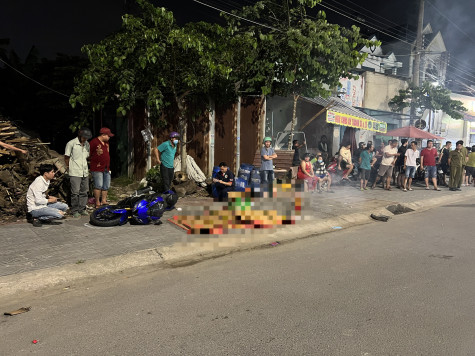 Hai xe máy va chạm trên đường, hai người thương vong