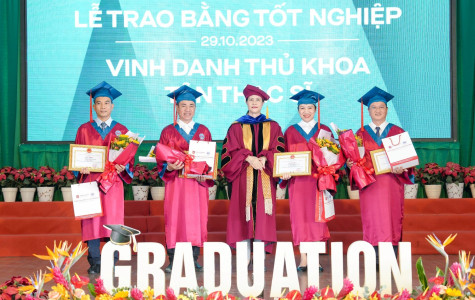 Trường Đại học Kinh tế - Kỹ thuật Bình Dương: Trao bằng tốt nghiệp cho tân thạc sĩ, tân cử nhân